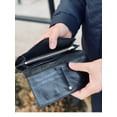 thumbnail image 2 of Long Wallet for Men Women, Soft Leather Bifold RFID Fashion Multiple Wallet-Black, 2 of 7