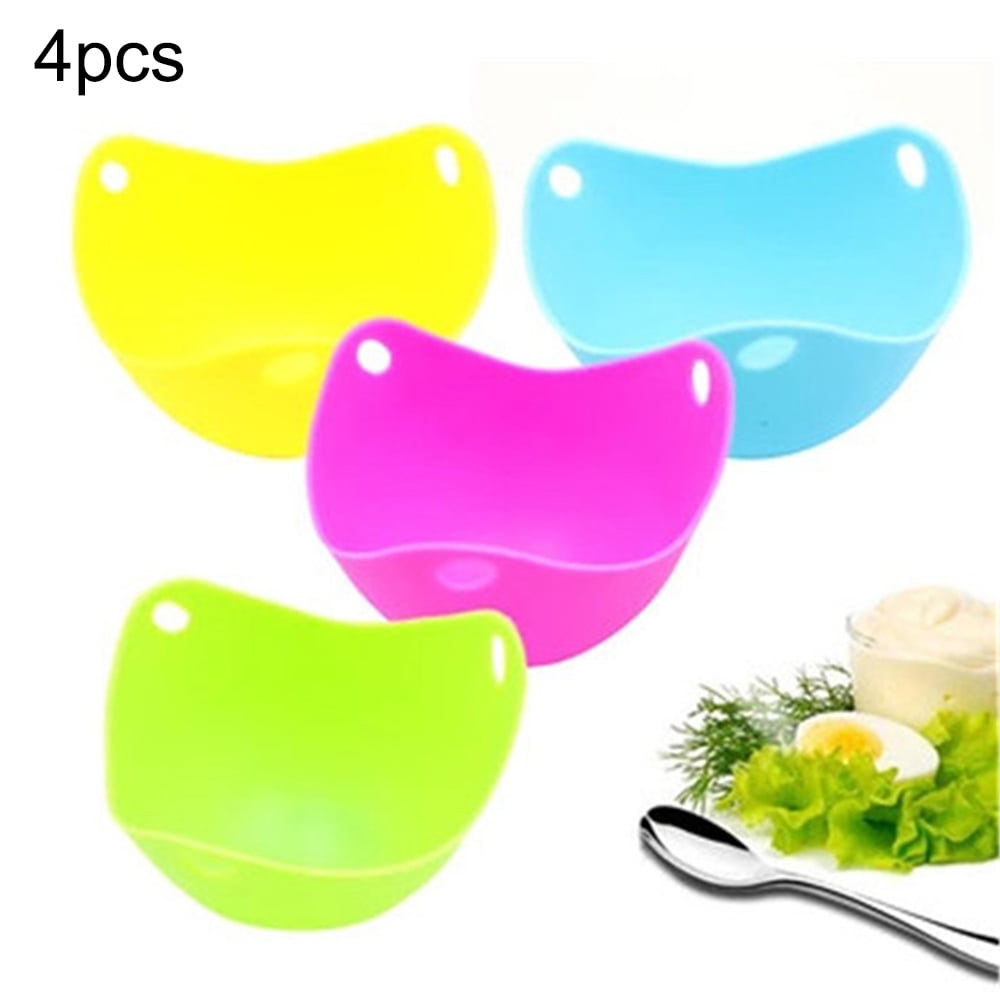 4X Silicone Egg Poacher Poaching Pod Pan Cups Mould Cooking Kitchen Tool C A 