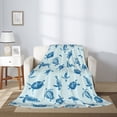 thumbnail image 2 of Sikiie Turtle Cozy Flannel Fleece Throw Blanket: Lightweight & Thick for All Seasons - Perfect for Women, Men, & Kids"50"x40", 2 of 6
