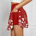 thumbnail image 4 of SHIXIAOO Jupe-Short Décontractée à Imprimé Floral d'Été pour Femmes, Jupe Courte Confortable, Extensible, Respirante, Mode pour Activités Extérieures, Mini Jupe Aguichant, Jupes Longues en Denim, 4 of 6