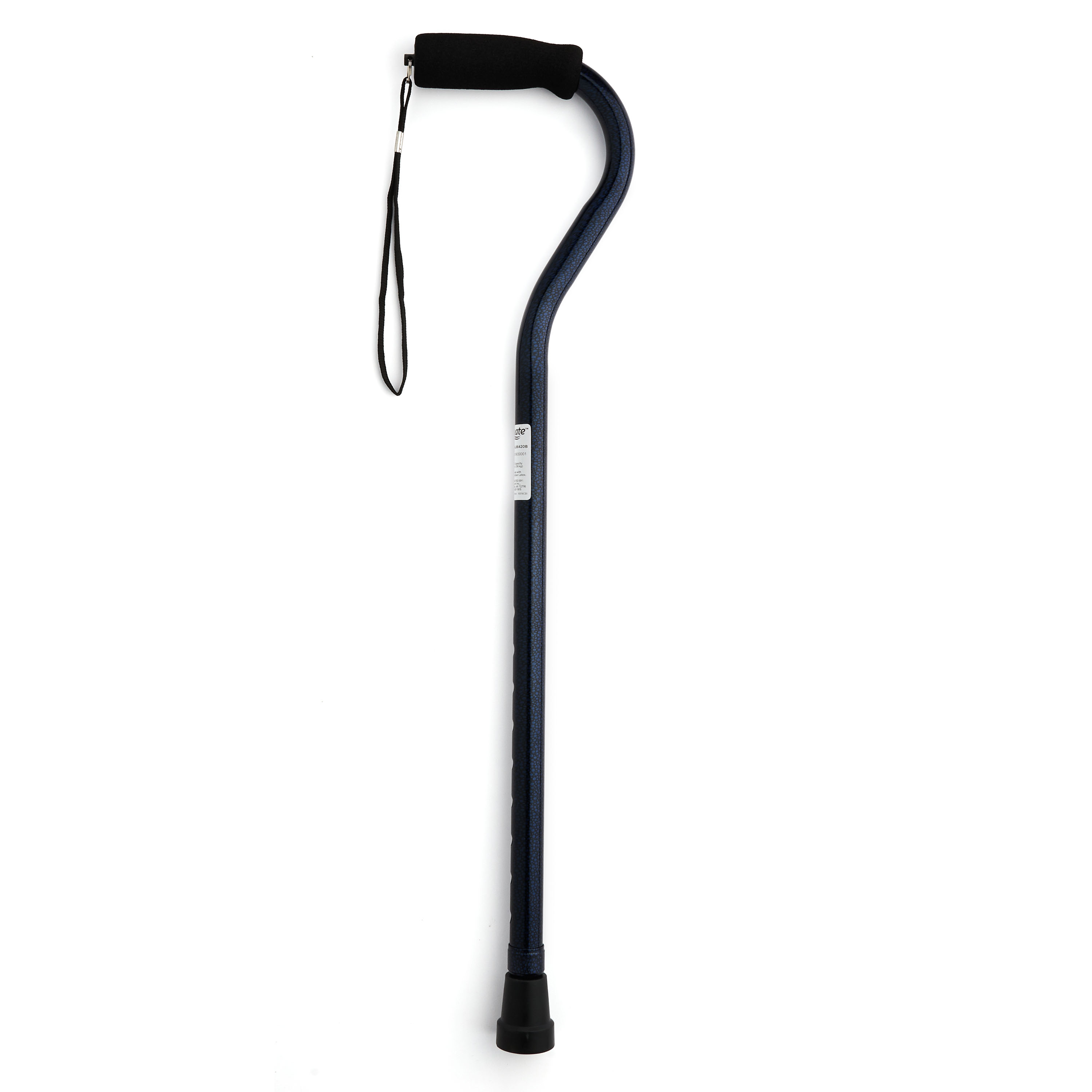 Equate Mobility Offset Handle Cane, Ice Blue