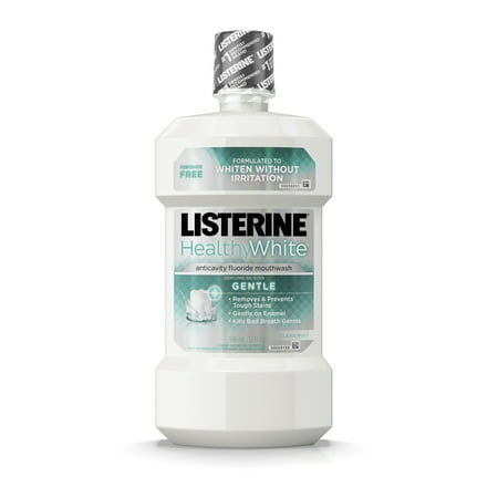 Listerine blanc santé fluorure de sodium anticarie Menthe rince, 32,0 FL OZ