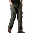 thumbnail image 2 of TXGREN Cargo Pants for Men Men's Work Pants Hiking Cargo Pants Six Pockets Outdoor Ripstop Multi Pockets Breathable Cotton Pants Size:29-44, 2 of 9