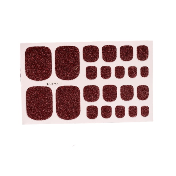 Kit de manicura Soidarity 1 Juego de tiras de uñas autoadhesivas colores