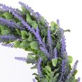 thumbnail image 4 of Coolmade Artificial Wreath, Door Wreath 17" Lavender Spring Wreath Nearly Natural Round Wreath for the Front Door, Home Décor, 4 of 5