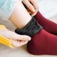 thumbnail image 4 of sweethay Calcetines cálidos para mujer, gruesos, térmicos, de Color sólido, Otoño Invierno, cómodos, cómodos, transpirables, botas de nieve, Medias Color de piel 3 pares sweethay AP013083-08, 4 of 6