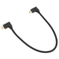 thumbnail image 3 of Cable de datos tipo C de 90 grados, macho a macho, 10 Gbps, con punta chapada en oro, cable de extensión tipo C, 3 of 14