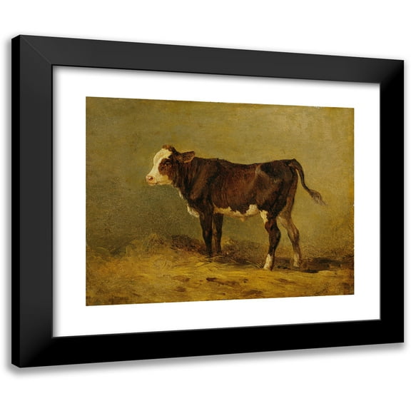 Edmund Mahlknecht 14x12 Black Modern Framed Museum Art Print Titled - Calf