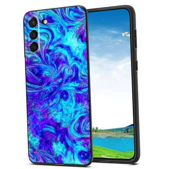 Compatible with Samsung Galaxy S22+ Plus Phone Case, Psychedelic-Trippy-Visuals-Colors-18 Case Silicone Protective for Teen Girl Boy Case for Samsung Galaxy S22+ Plus