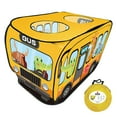 thumbnail image 3 of Pop Up Play Tent for Kids - Foldable Indoor & Outdoor Playhouse Vehicle Toys for Toddlers, Boys and Girls (School Bus), 3 of 10