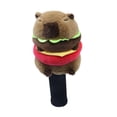 thumbnail image 3 of Funda de cabeza de de golf de capibara de peluche, novedosa y adorable funda protectora antiarañazos para mujeres y hombres., 3 of 8