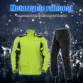 thumbnail image 3 of (Con Video) Chubasquero Cuerpo Entero para Motocicleta SULAITE Y Pantalones Impermeables Conjunto Dividido Ropa Protectora para Montar Al Aire Libre Con Cubrezapatos Ocultos Verde (XXL), 3 of 9