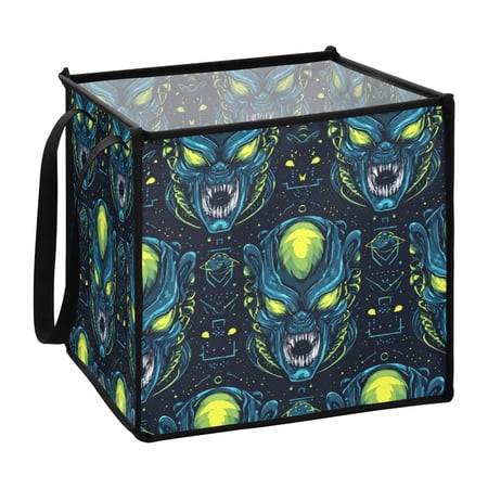 Home Organizer Foldable Fabric Storage Bin With Handle Alien