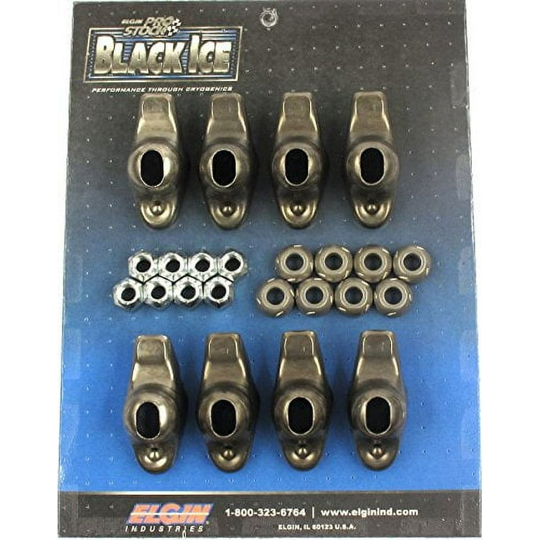 Elgin SBC Black Ice Rocker Arm Kit 1.50 Ratio 3/8 Stud Elgin SBC Black Ice Rocker Arm Kit 1.50 Ratio 3/8 Stud