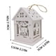 thumbnail image 3 of Adornos navideños Fiudx Cabaña de madera pintada de blanco 7 cm, 3 of 7