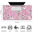 thumbnail image 5 of Long Mouse Pads for Desk,Pioneer Flower Floral Print Pattern Desk Mats on Top Of Desks, Desk Mouse Pad Extra Large with 3mm Non-Slip Base and Stitched Edge for Gaming,Office,Work,Home 47.3"x23.6", 5 of 6