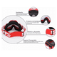 thumbnail image 4 of Gafas De Motocross  Bloosom Rzr Moto - Gafas De Motocicleta Rojo, 4 of 4