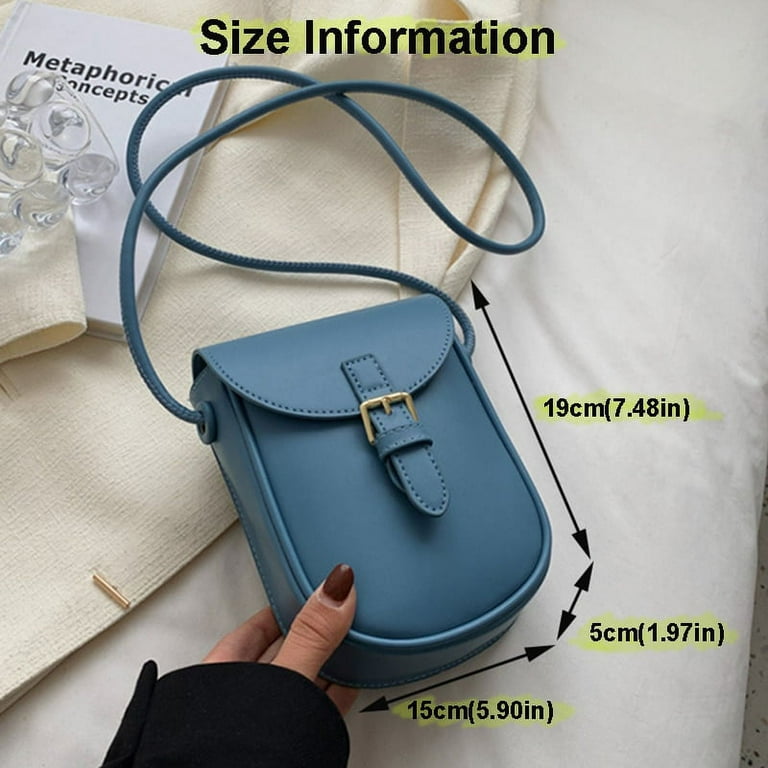 QWZNDZGR Luxury 2023 Brand Small PU Leather Colorful Crossbody Bag for  Woman Fashion Cute Phone Shoulder Side Bags Handbag Kawaii Purses 
