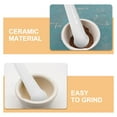 thumbnail image 3 of 2pcs Manual Ceramic Garlic Masher Set Multi Use Pestle Grinding Rod Tool, 3 of 8
