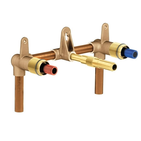 - Moen 9700 1/2 Inch Sweat Wall Mounted Bathroom Faucet Rough-In Valve with 8 Inch Centers from the M-PACT Collection
