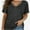 Deep Gray, variant on Women's V Neck Oversized T-Shirts Summer Short Sleeve Shirts Loose Casual Tops Tee