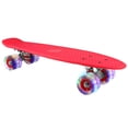 thumbnail image 3 of 22 Inch Cruiser Skateboard Complete with LED Light Up Wheels for Beginner and Adults T-Tool Included, 3 of 7