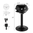 thumbnail image 3 of Electric BBQ Grill with Stand, Portable Double Layer Indoor/Outdoor Electric Grill for Indoor & Outdoor Use, 1600W, Black, 3 of 8