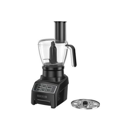 Black+Decker - PowerCrush 3-Speed Food Processor - black