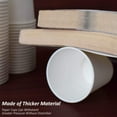 thumbnail image 4 of [100 Pack] 12 Oz. White Paper Hot Cups - Coffee Cups, 4 of 5