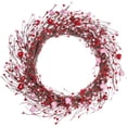 thumbnail image 1 of Corona de San Valentín J'FLORU de 50 cm con corazones y bayas, 1 of 6
