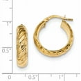 thumbnail image 2 of Beautiful 14k Polished Fancy Hoops, 2 of 2