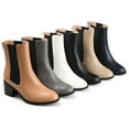 thumbnail image 3 of Journee Collection Womens Tayshia Tru Comfort Foam Back Heel Zip Stacked Heel Booties, 3 of 6