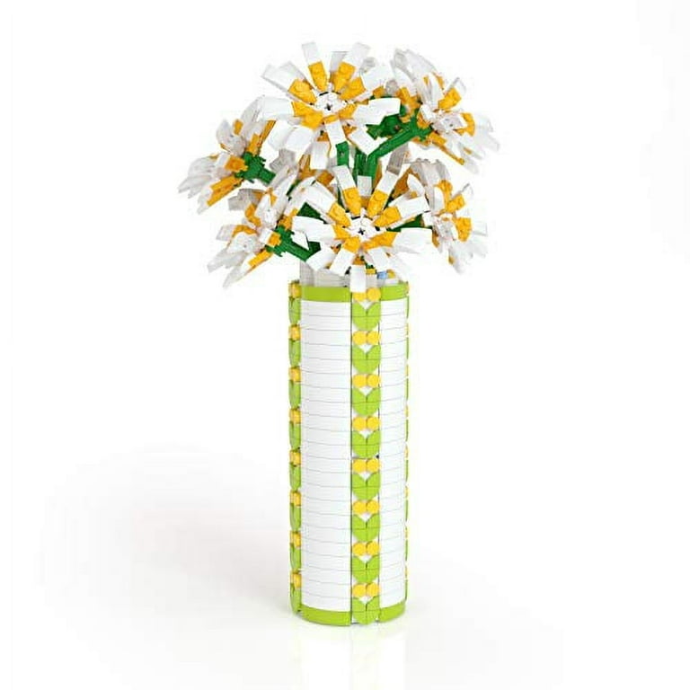 Vonado Vase for Lego Flower Bouquet 10280 Building Blocks, Flower Bouquet  Building Kit Container, Creative Flower Building Block Set Vase for Gifts