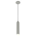 thumbnail image 6 of 46751-90 Livex Lighting Ardmore - 1 Light Pendant in Mid Century Modern Style - 5.13 Inches wide by 16.5 Inches high-Shiny Light Gray Finish, 6 of 8