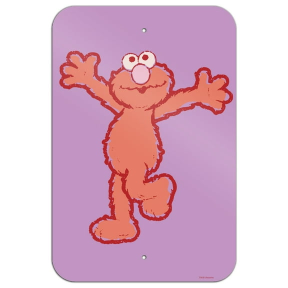 Sesame Street Elmo Distressed Home Business Office Sign