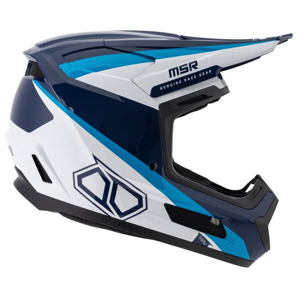 MSR™ Mav Inertia Dirt Bike Motocross Helmet w/MIPS X-Large Blue/White