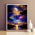 thumbnail image 2 of Luna Pintura Kits Adultos 5D Playa Arte Kits Principiantes DIY Ronda completa de perforación junto al mar Pintura con puntos Inicio Pared 15.75 X 11.81 Inch, 2 of 5