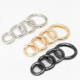 thumbnail image 3 of 20Pcs Trigger Spring O Rings Round,Metal Keychain Ring Round Carabiner Clips for Keyrings Buckle, Bags, Purses, 3 of 5