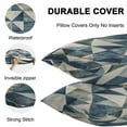 thumbnail image 4 of Waterproof Throw Pillow Covers Set of 2, 26x26 Inch Navy Blue Geometric Decorative Pillowcases Outdoor Pillow Slip Cushion Covers Set for Couch Tent Rhombus Modern Abstract Art, 4 of 7