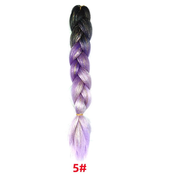 Xihbxyly Trenza de Seda Dorada Brillante, Extensión de Cabello con Brillo, Estilo Trenzado Diy, Regalo para Ella, 24 Pulgadas, 10 Colores Disponibles
