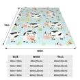 thumbnail image 3 of Cauagu Cute Cows Pattern Flannel Bed Blankets,Fleece Blanket Comfortable Air Conditioning Blanket for Sofa Bed Travel Couch & Living Room -80"x60", 3 of 8