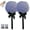 Purple*2, variant on Dusting Powder Puff Lollipop, Lollipop Duster Body Powder Puff, Soft Cosmetic Makeup Puffs with Long Handle for Loose Powder Body Powder Face Powder Makeup (Purple*2)