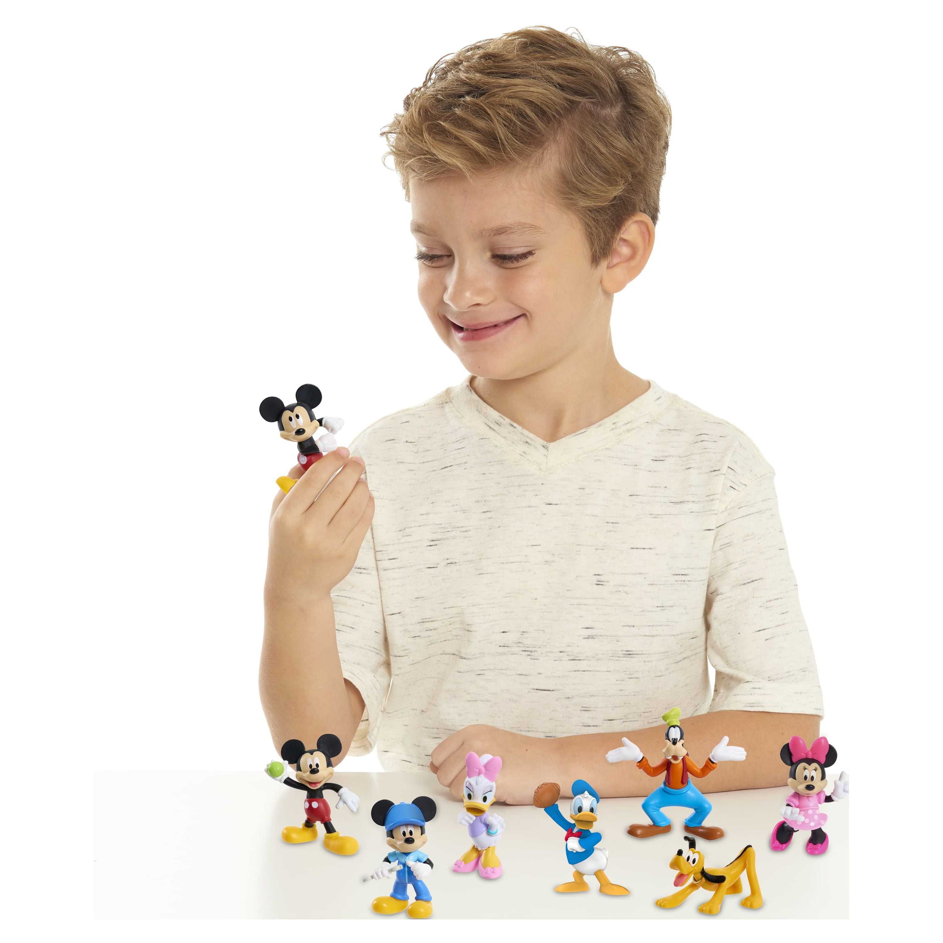 Disney Junior Mickey Mouse 7-Piece Figure Set, Kids Toys for Ages 3 up