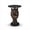 Wolf, variant on Deer Head Accent Table Resin Brown End Table with Faux Marble Round Top Animal Side Table for Living Room Bedroom