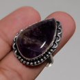 thumbnail image 2 of African Amethyst Gemstone Ring Handmade Antique Design Gift Jewelry 8" FR 637, 2 of 2
