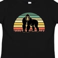 thumbnail image 4 of Inktastic Gorilla Retro Sunset Jungle Animal Boys or Girls Toddler T-Shirt, 4 of 5