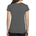 thumbnail image 2 of Gildan Women’s Heavy Cotton V-Neck T-Shirt 5V00L - Short Tee for Ladies - Classic Value Shirt for Women, 2 of 3