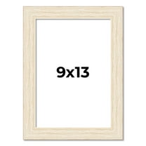 9x13 Frame White Real Wood Picture Frame Width 1.5 inches | Interior Frame Depth 0.5 inches | Barn