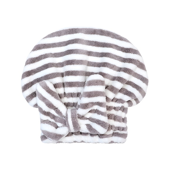 AUQ Hair Drying Towel,Microfiber Hair Drying Towels Head wrap with Bow-knot Shower Cap Hair Turban hairWrap Bath Cap For Curly Long&Wet Hair gift for women