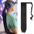 thumbnail image 1 of Extension de Queue de Cheval Droite 61 cm Extension de Cheveux Synthétiques Postiche pour Femmes 130G, 1 of 5